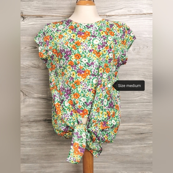 SIZES 10, 12, 14 YEARS DEX Floral Bohemian Dress Top B46 - Picture 3 of 7